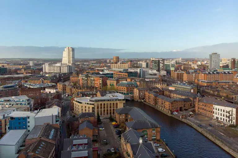 view of leeds from above